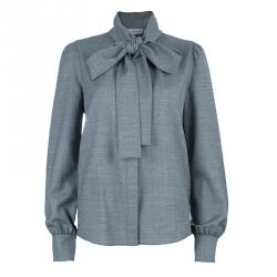 Saint Laurent Paris Monochrome Neck-tie Top S