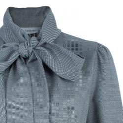 Saint Laurent Paris Monochrome Neck-tie Top S