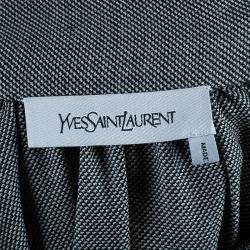 Saint Laurent Paris Monochrome Neck-tie Top S