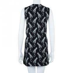 Saint Laurent Paris Gun Print Sleeveless Shift Dress S
