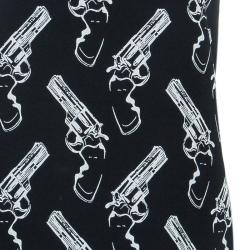 Saint Laurent Paris Gun Print Sleeveless Shift Dress S