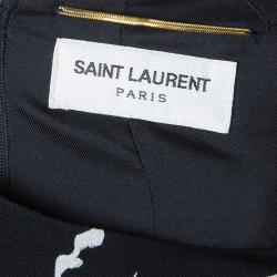 Saint Laurent Paris Gun Print Sleeveless Shift Dress S