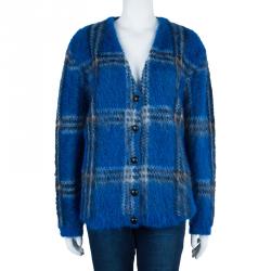 Pre Owned سترة سان لوران باريس كروهات زرقاء M