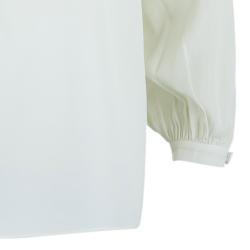 Saint Laurent Paris White Drawstring Top M