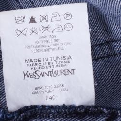 Pre Owned Saint Laurent Paris Blue Denim Skinny Jeans M