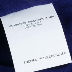 Pre Owned Saint Laurent Paris Purple Long Sleeve Gown M