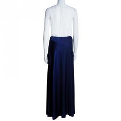 Saint Laurent Paris Navy Maxi Skirt M