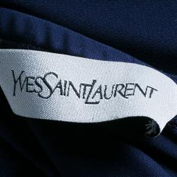 Saint Laurent Paris Navy Maxi Skirt M