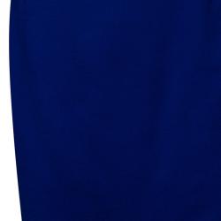Saint Laurent Paris Vintage Cobalt Skirt Suit L