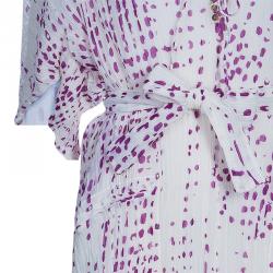 مملوكة مسبقًا فستان سان لوران باريس دوت بليس شيفون L