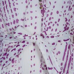 مملوكة مسبقًا فستان سان لوران باريس دوت بليس شيفون L