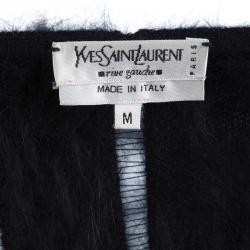 Pre Owned توب تانك سان لوران باريس صوف أسود 