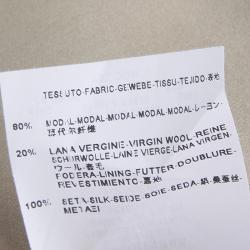 مملوكة مسبقًا فستان سان لوران باريس كم طويل نقوش أزهار بيج ماكسي M