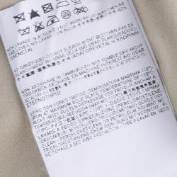 مملوكة مسبقًا فستان سان لوران باريس كم طويل نقوش أزهار بيج ماكسي M