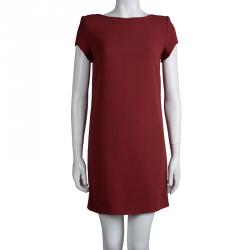 Saint Laurent Paris Red Shift Dress S