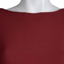 Saint Laurent Paris Red Shift Dress S