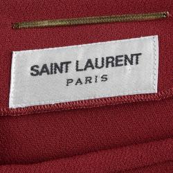 Saint Laurent Paris Red Shift Dress S