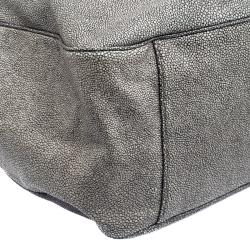 Pre Owned Saint Laurent Paris Grey Stingray Embossed Leather Roady Hobo