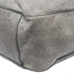 Pre Owned Saint Laurent Paris Grey Stingray Embossed Leather Roady Hobo