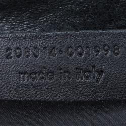 Saint Laurent Paris Black Glazed Leather Medium Easy Y Bag