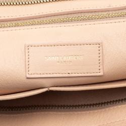 Pre Owned حقيبة سان لوران باريس كاباس شيك متوسطة جلد وردية فاتحة