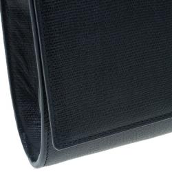 Pre Owned Saint Laurent Paris Black Leather Large CHYC Clutch