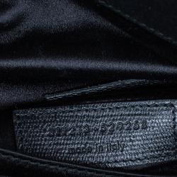 Pre Owned Saint Laurent Paris Black Leather Large CHYC Clutch