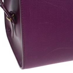 Pre Owned حقيبة سان لوران باريس كاباس شيك جلد أرجواني متوسطة