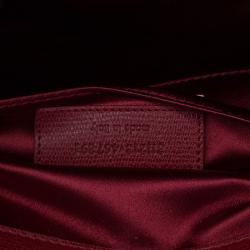 Saint Laurent Paris Red Leather Large CHYC Clutch