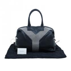 Saint Laurent Paris Black Leather Large Rock Easy Y Bag