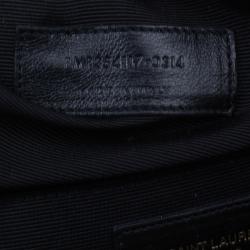 Pre Owned Saint Laurent Paris Burgundy Matelasse Leather Cassandre Shopper Tote