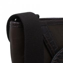 Saint Laurent Paris Brown Leather Small Vavin Messenger Bag