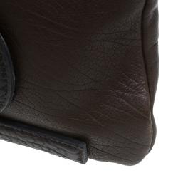 Saint Laurent Paris Brown Leather Small Vavin Messenger Bag