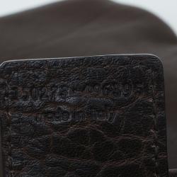 Saint Laurent Paris Brown Leather Small Vavin Messenger Bag