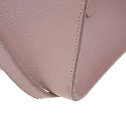 Pre Owned Saint Laurent Paris Nude Textured Leather Small Cabas Chyc Satchel