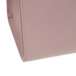 Pre Owned Saint Laurent Paris Nude Textured Leather Small Cabas Chyc Satchel