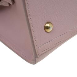 Pre Owned Saint Laurent Paris Nude Textured Leather Small Cabas Chyc Satchel