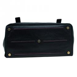 مملوكة مسبقًا Saint Laurent Paris Black/Purple Leather Medium Muse Two Satchel
