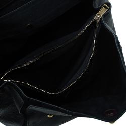 مملوكة مسبقًا Saint Laurent Paris Black/Purple Leather Medium Muse Two Satchel