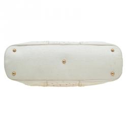 Pre Owned حقيبة سان لوران باريس موس جلد نعام كبيرة