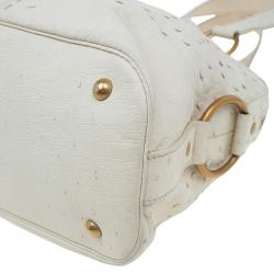 Pre Owned حقيبة سان لوران باريس موس جلد نعام كبيرة