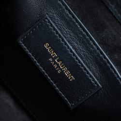 مملوكة مسبقًا حقيبة كلتش سان لوران باريس كاساندر جلد أسود لامع