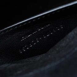 مملوكة مسبقًا حقيبة كلتش سان لوران باريس كاساندر جلد أسود لامع