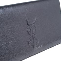 مملوكة مسبقًا حقيبة كلتش سان لوران باريس بيل دى جور جلد رصاصي بقلاب