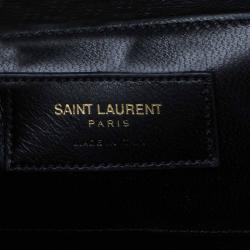 Saint Laurent Paris Green Leather Medium Cassandre Flap Bag