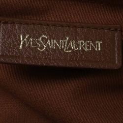 Saint Laurent Paris Brown Leather Medium Muse Two Satchel