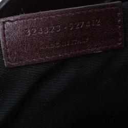 مملوكة مسبقًا Saint Laurent Paris Burgundy Leather Small Classic Sac De Jour Tote