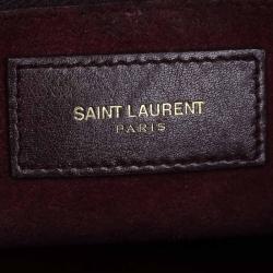 مملوكة مسبقًا Saint Laurent Paris Burgundy Leather Small Classic Sac De Jour Tote