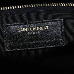 مملوكة مسبقًا Saint Laurent Paris Black Matelasse Leather Cassandre Shopper Tote