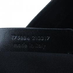 Pre Owned حقيبة سان لوران باريس داون تاون جلد نقشة التمساح أسود لامع وسط